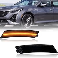 Vista 9 de Juegos de cuartos LED ámbar delanteros laterales de repuesto para Cadillac CTS/ATS 2014-2019 & 2015-2019 Cadillac ATS & 2016-2024 Camaro Kits