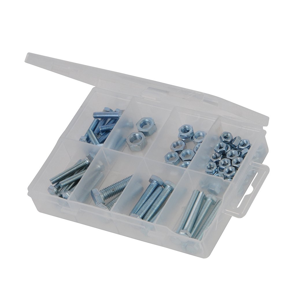 Fixman 662943 Hex Bolts and Nuts Pack 75pce