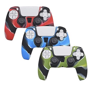 3 Pack Silicone Case Cover for Sony Playstation 5 PS5 DualSense Controller