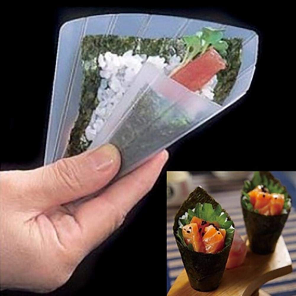 Two Hand Roll Sushi Molds Moulds Sushi Maker Onigiri Bento Rice Ball Maker with Rice Paddle Kitchen Tools Sushi Tools Set
