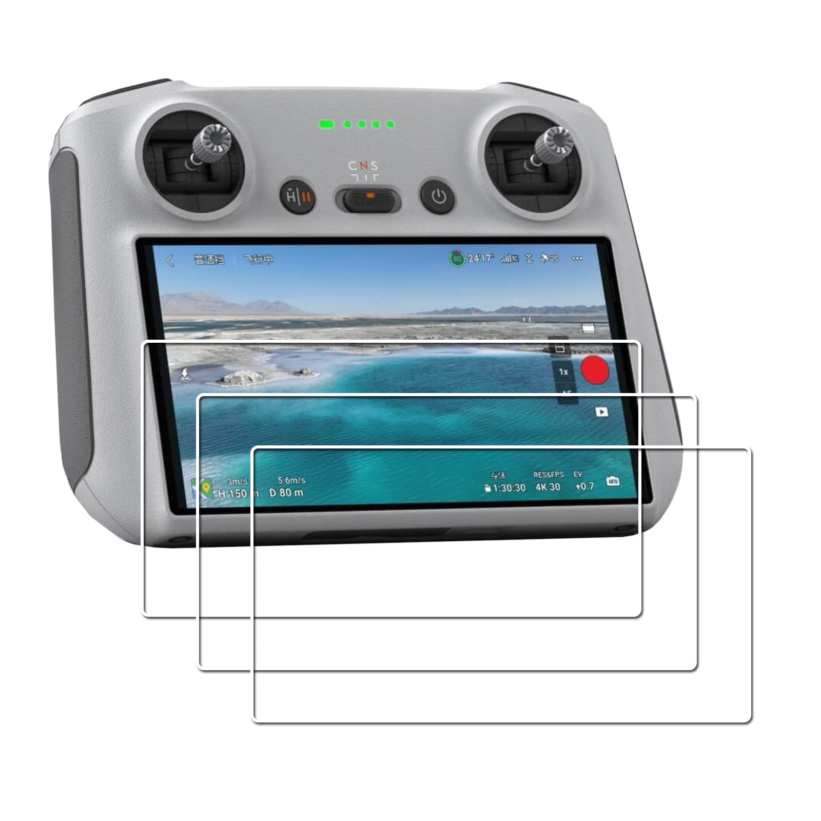 Screen Protectors for DJI RC RC2 Controller Tempered Glass, [3 Pack] Protective Flim for DJI Mavic 3 Pro/Mini 3 Pro/Mavic 3/AIR 2S Drone Accessories, Scratch Resistant, HD, Bubble-Free