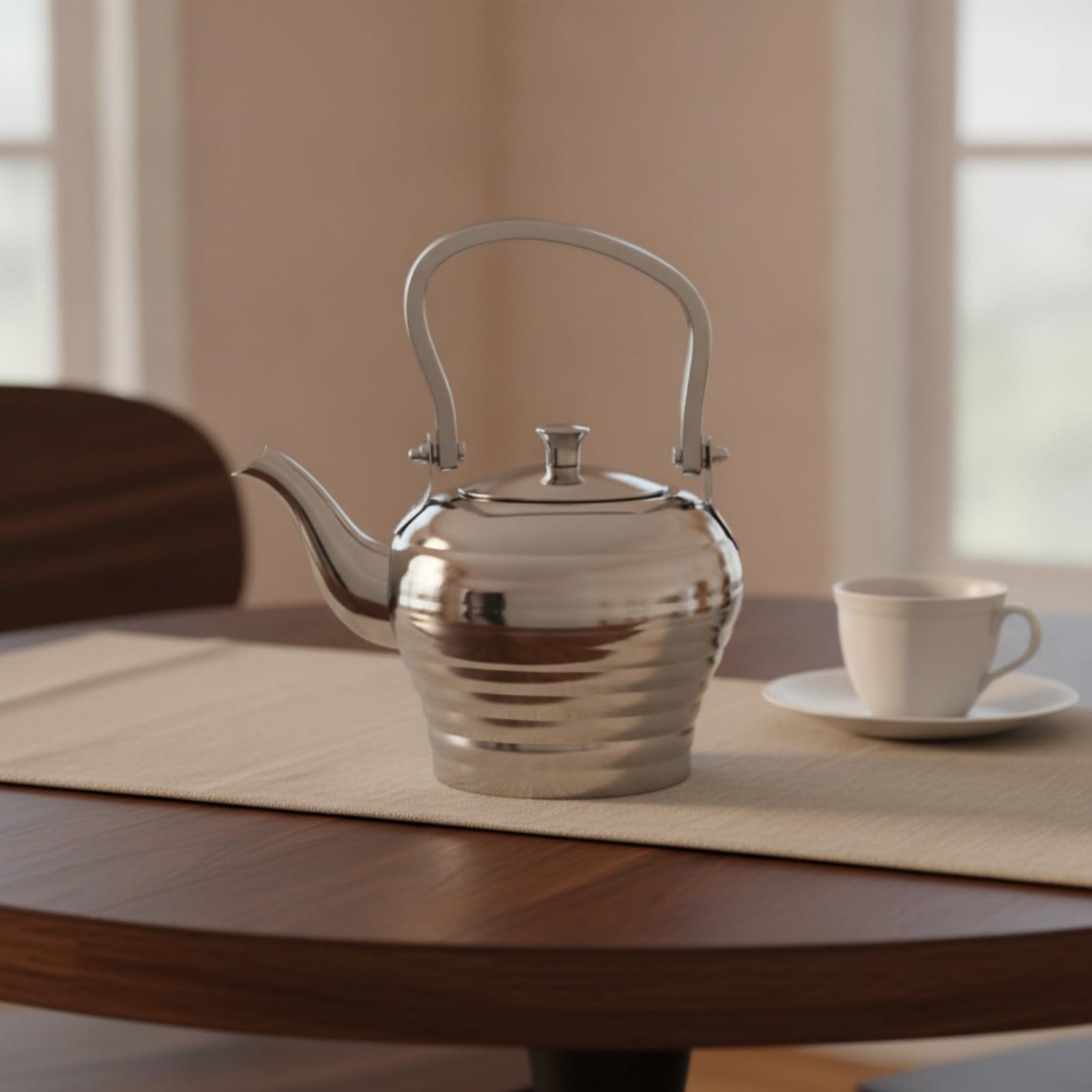 Tetera con Filtro Integrado Pulida Tetera Acero Inoxidable Versátil Hervidor con Filtro Integrado para Cafetería, color to 2, 1.6L