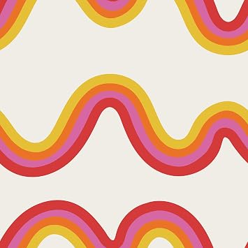 NuWallpaper x Very Gay Paint Beverly Slopes Pink Peel and Stick Wallpaper, VGS6435