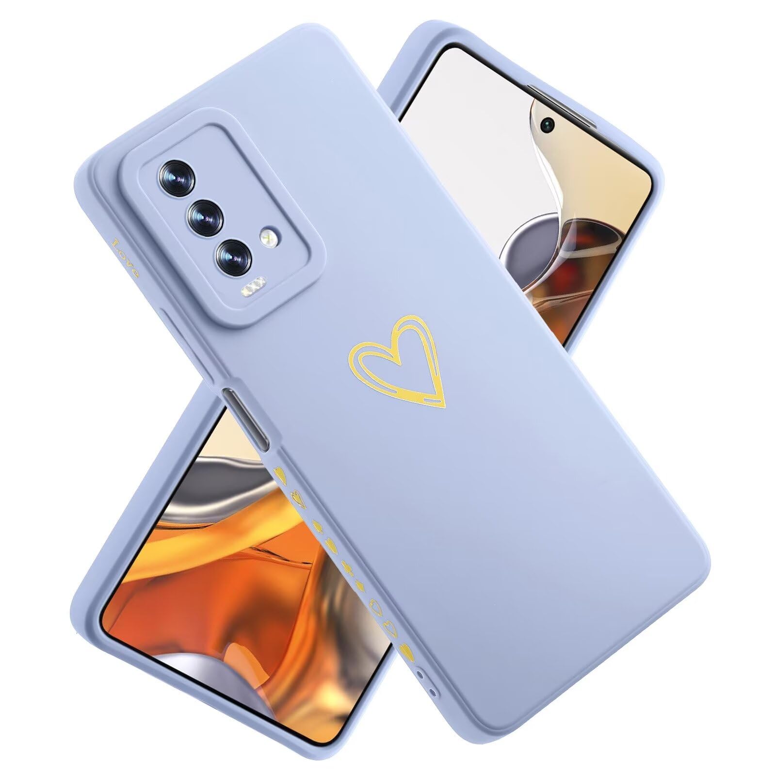 Funda Para Xiaomi Redmi 9 / 9C / NFC Con Correa | Carcasa TPU Silicona Anti-Golpes | Diseño Con Corazón Y Protector De Cámara
