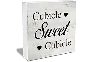 Rustic Cubicle Sweet Cubicle Wood Box Sign