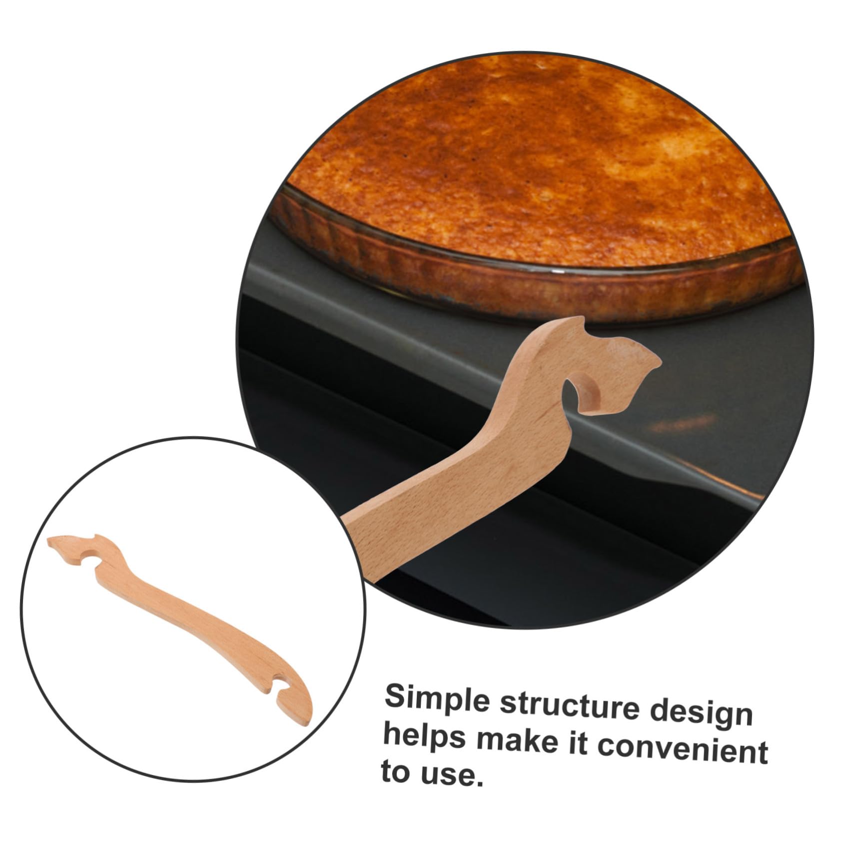 Levemolo Extractor de Rejilla Diseño Ahorrador de Espacio para Horno de Madera Herramienta Práctica para Sacar Bandejas y Parrillas para Cocina