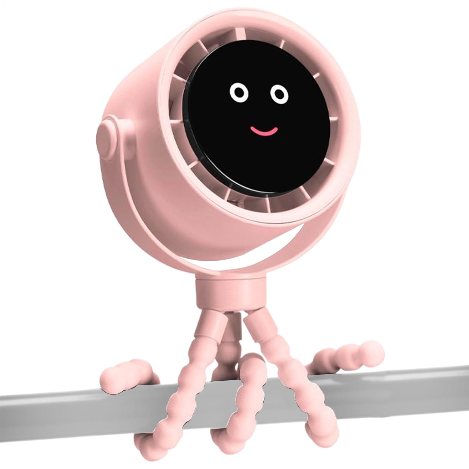 Ventilatore Clip Per Passeggino Ventilatore Personale Portatile Con Clip | Raffreddatore D'aria 5 Velocità Ricaricabile Girevole 360° Per Viaggio Estivo All'aperto Campeggio