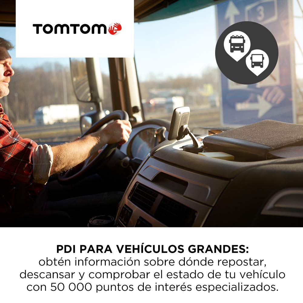 TomTom GO Professional 620, Navegación Profesional para Vehículos Grandes, TomTom Traffic a Través de Smartphone, 6 pulgadas, Negro/Gris