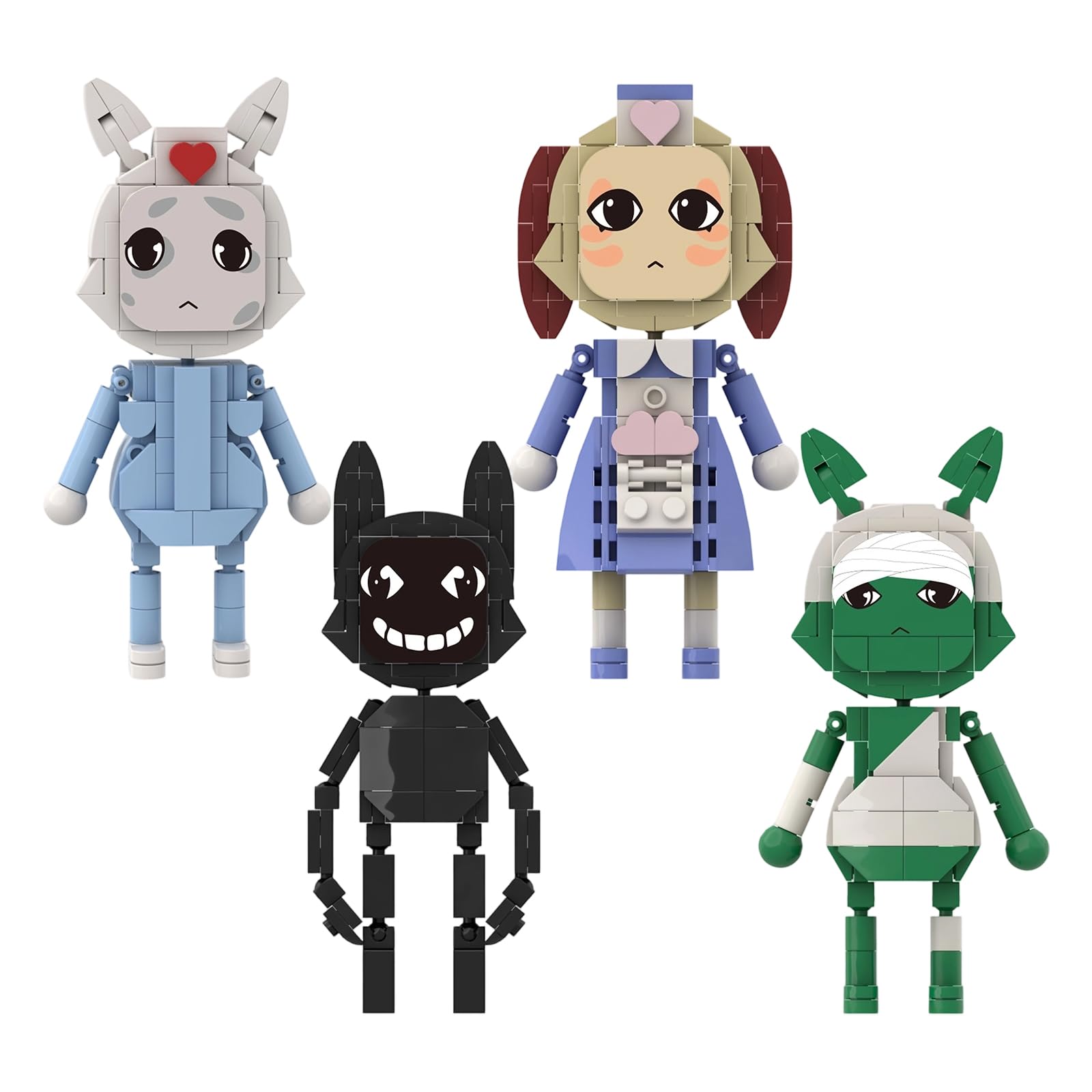 Animal Hospital Action Figures Set Merch 4pcs Desk Decor Gift for Fans