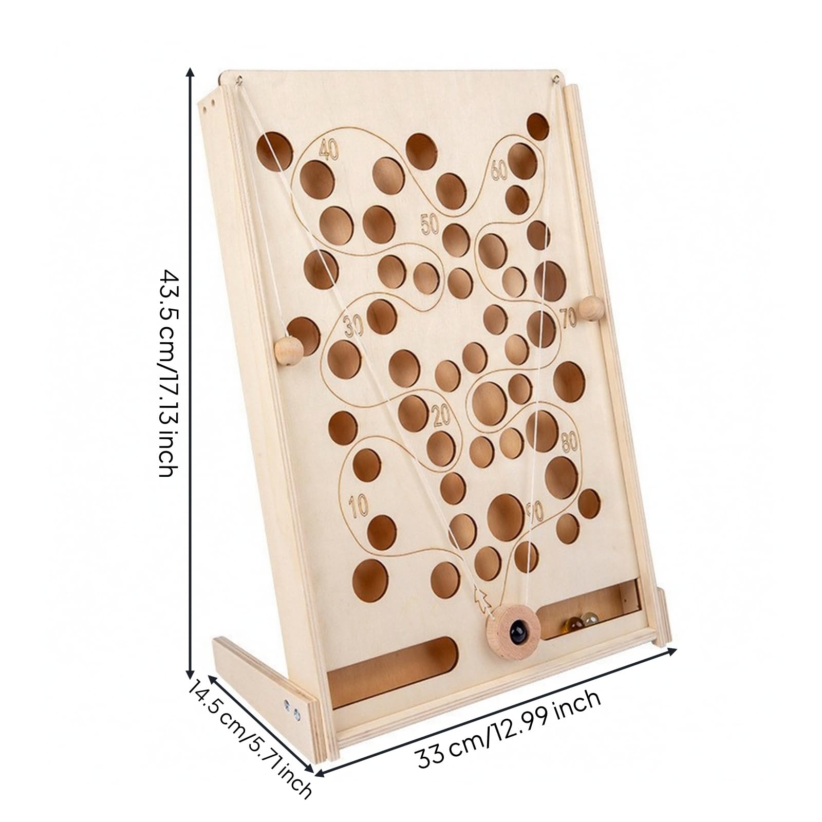 Almencla Ansprechend | Kompaktes Design für den T, mit Gummibändern, kindgerecht, Murmelspiel, Garten, , , Mehrloch