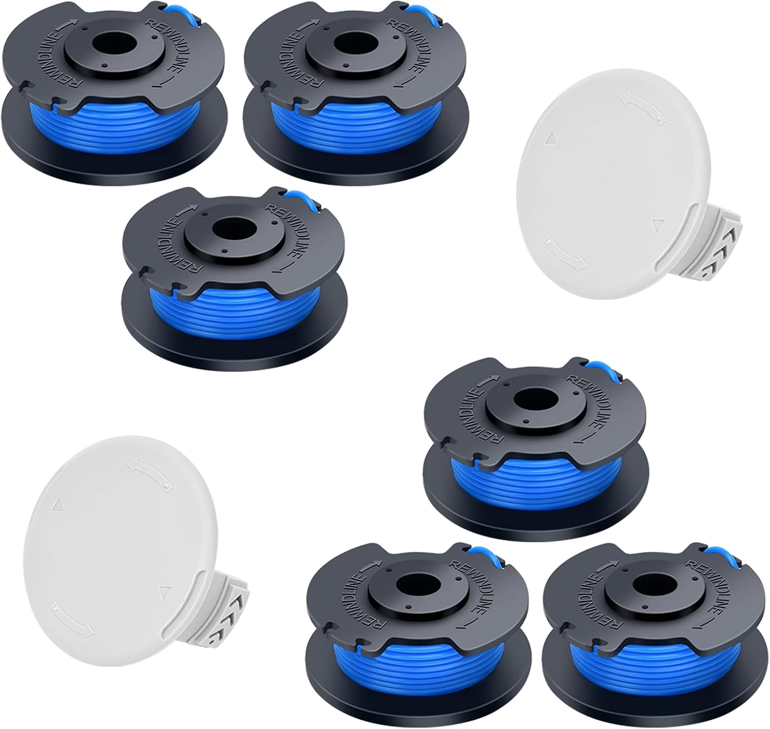 8 Pcs AC14RL3A Replacement Weed Wacker String for Ryobi