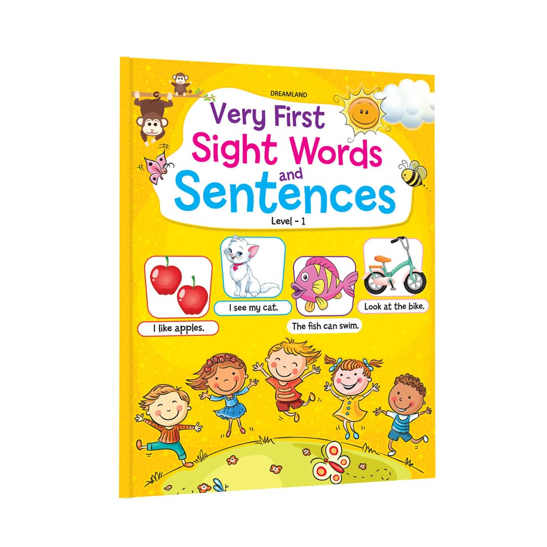 Very First Sight Words Sentences Level - 1 Book for Kids Age 4 -8 years