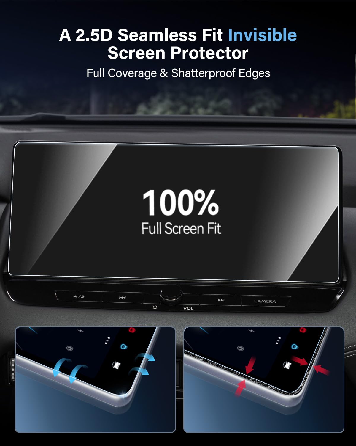 Protector de pantalla para Nissan Qashqai J12/X-Trail T33 e-Power 2023 2024 2025 2026 (cristal templado, protector de pantalla para accesorios Nisan)