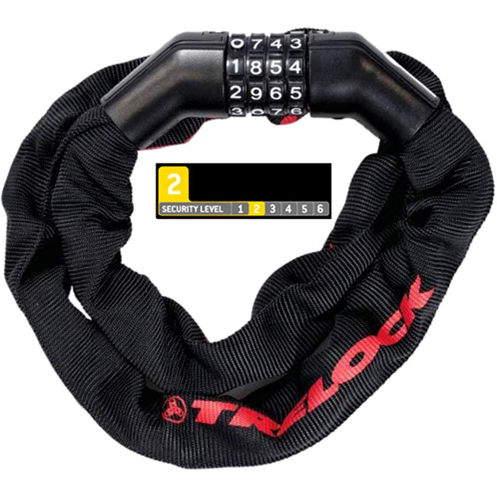 Trelock Zahlen-kettenschloss BC 260/110/5 Code, Black, 110 cm, 8004886