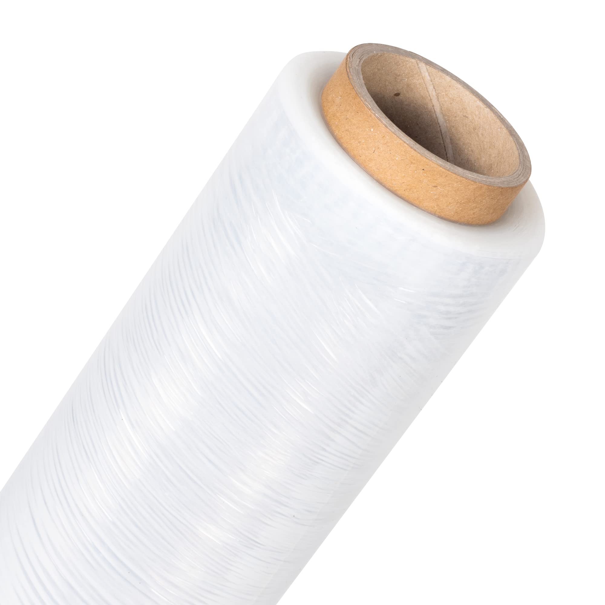 Precifilm Film Transparente para Embalar - 50cm de Ancho, 23 Micras de Grosor - Film Plastico Elastico de Alta Calidad con Núcleo Fino - Rollo Film Embalaje para Proteger Paquetes, Paquete de 6 Rollos