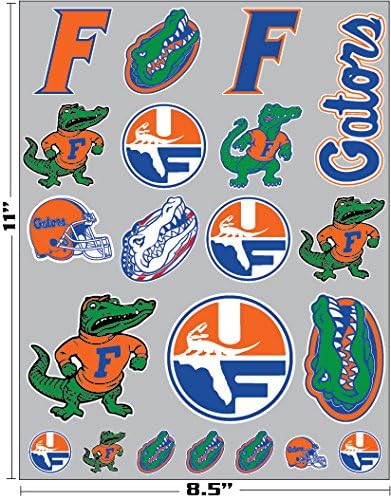 Florida Gators Vinyl Decals Super Combo Pack Car Truck Phone UF Stickers Pell Shield Gator Head FBA