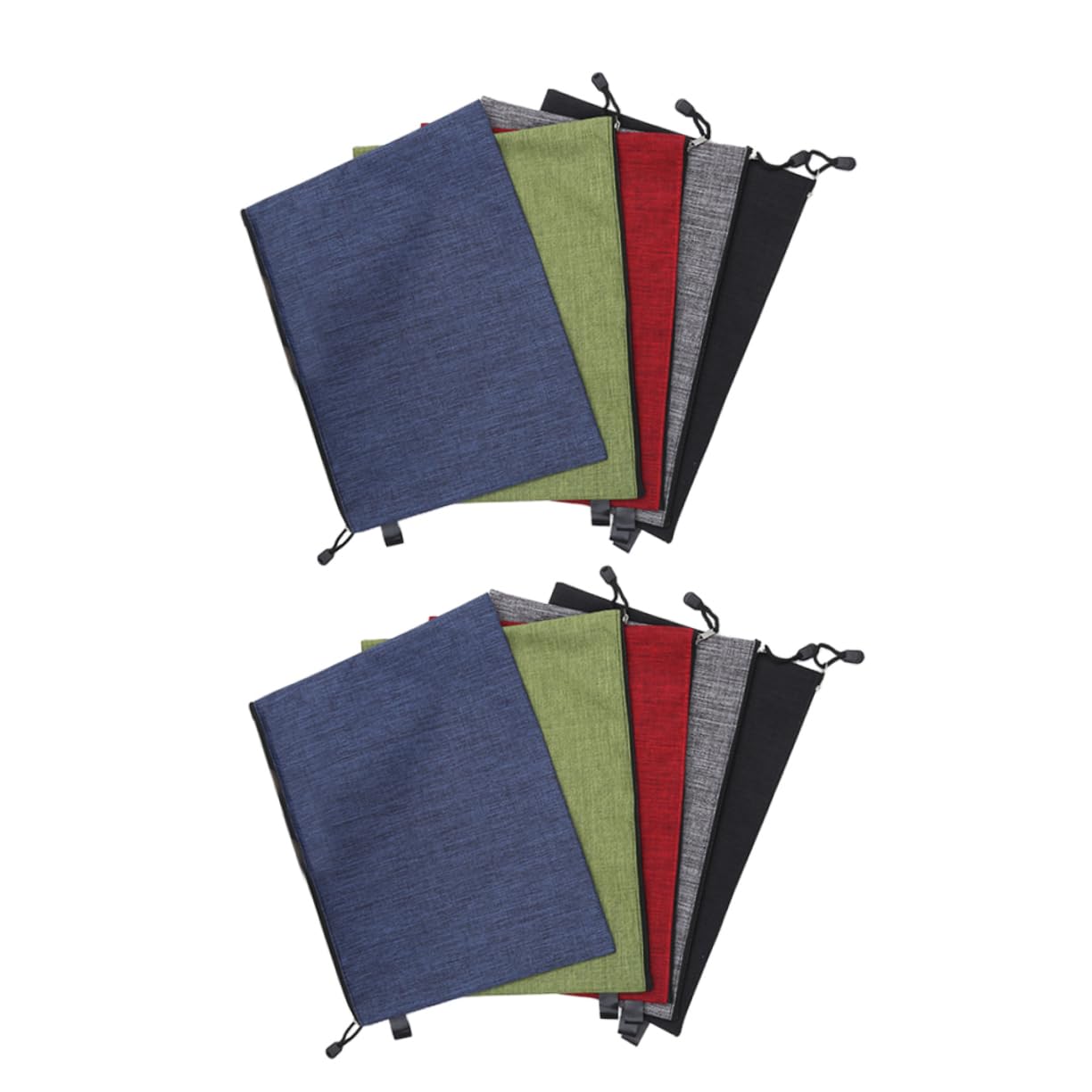 SHINEOFI Lot De 10 Trousses De Papeterie Oxford À Fermeture Éclair Pour Lécole Et Le Bureau