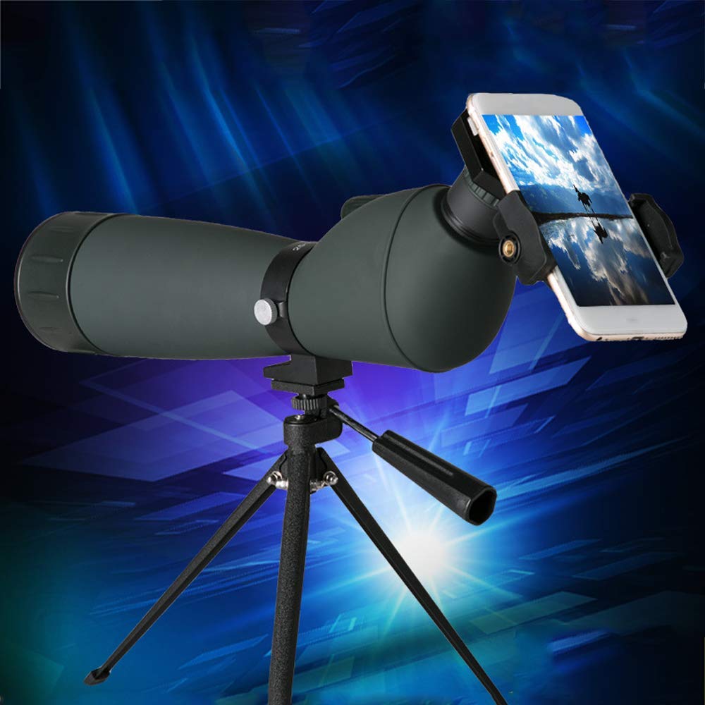 Cannocchiale Billcon 25-75x60 HD - Telescopio Per Birdwatching E Caccia, Impermeabile, Con Treppiede