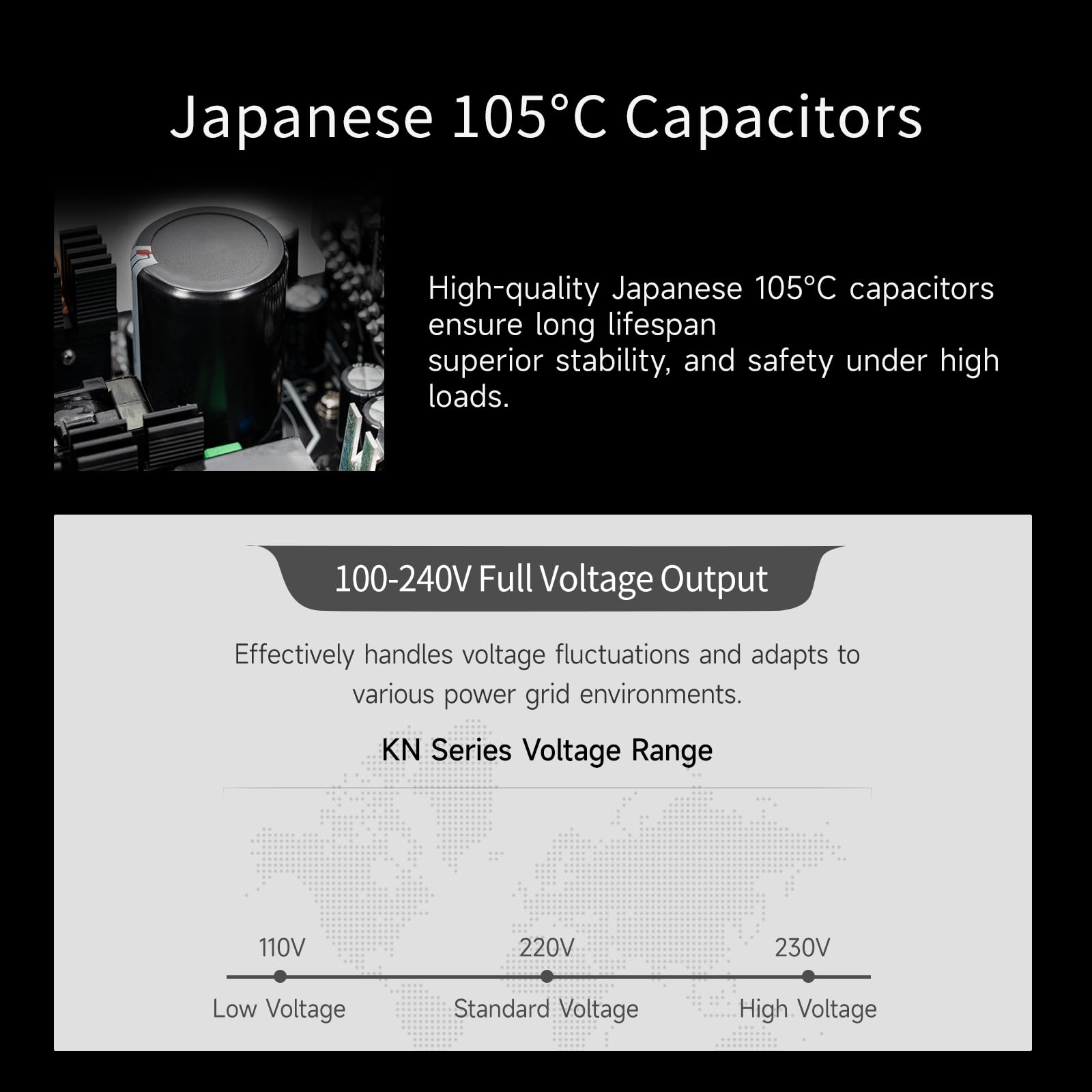 Alimentation CPS entièrement modulaire, 650W ATX 3.1, certifiée 80 Plus Gold, PCIe 5.1 12V-2×6, condensateurs Japonais, câbles Ultra-Flexibles, Garantie de 5 Ans (KN650)