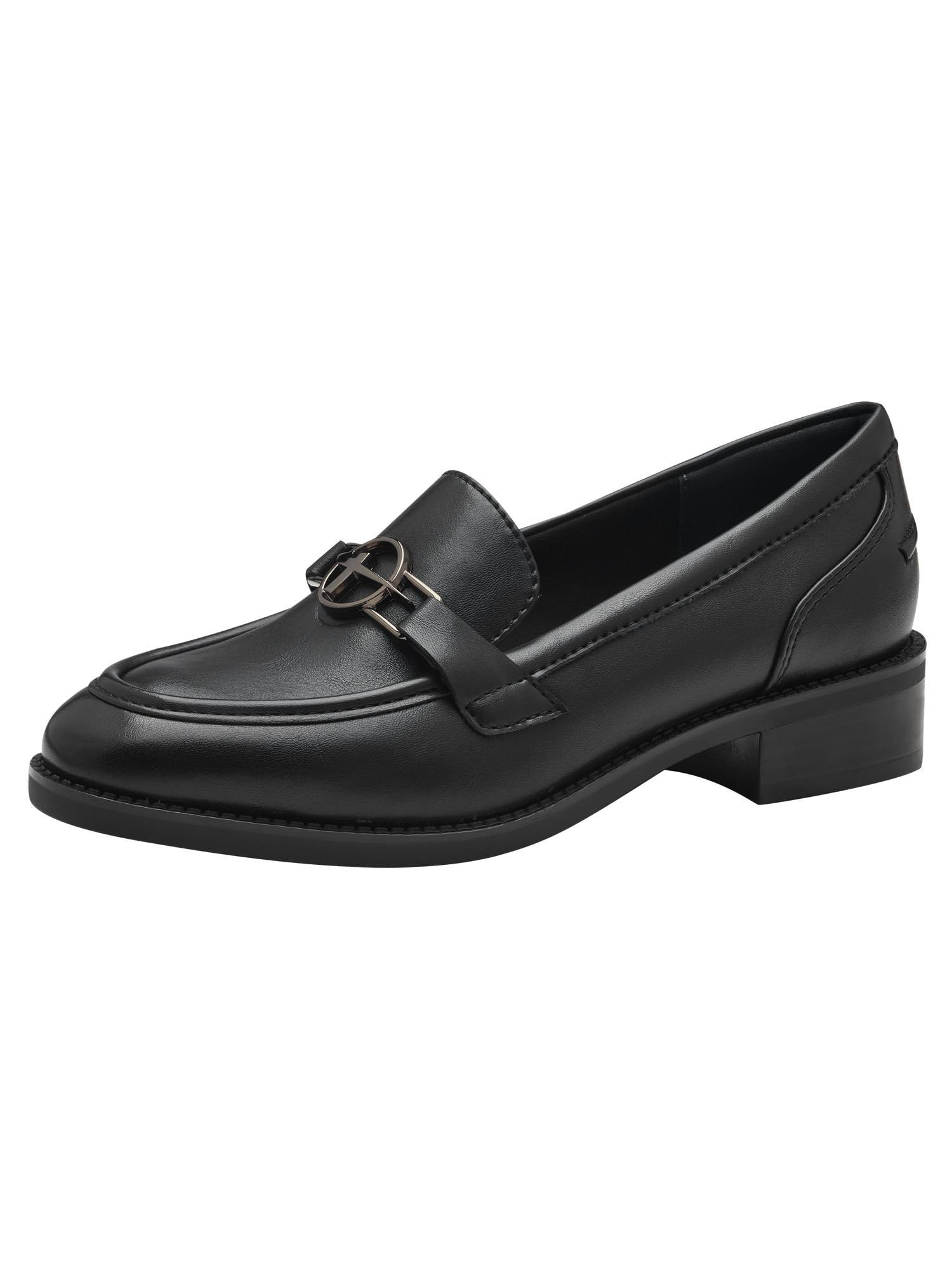 Tamaris Women' 1-24303-43 Loafer, Black Matte, 7.5 UK