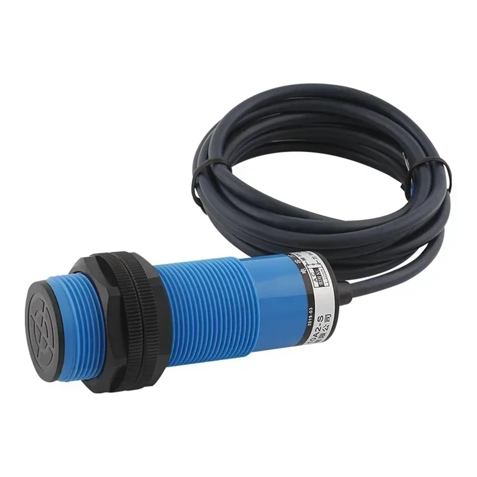 1 Stück kapazitiver Näherungsschalter 220 V CJM30-10A2-S 2-Leitungen NC-Füllstandssensor 10 mm Erfassungsbereich einstellbar(Cjm30-10a2-s-ac220v)