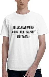 The Greatest Danger to Our Future is Apathy T-Shirt Breathable Cotton Shirts for Men Women Summer
