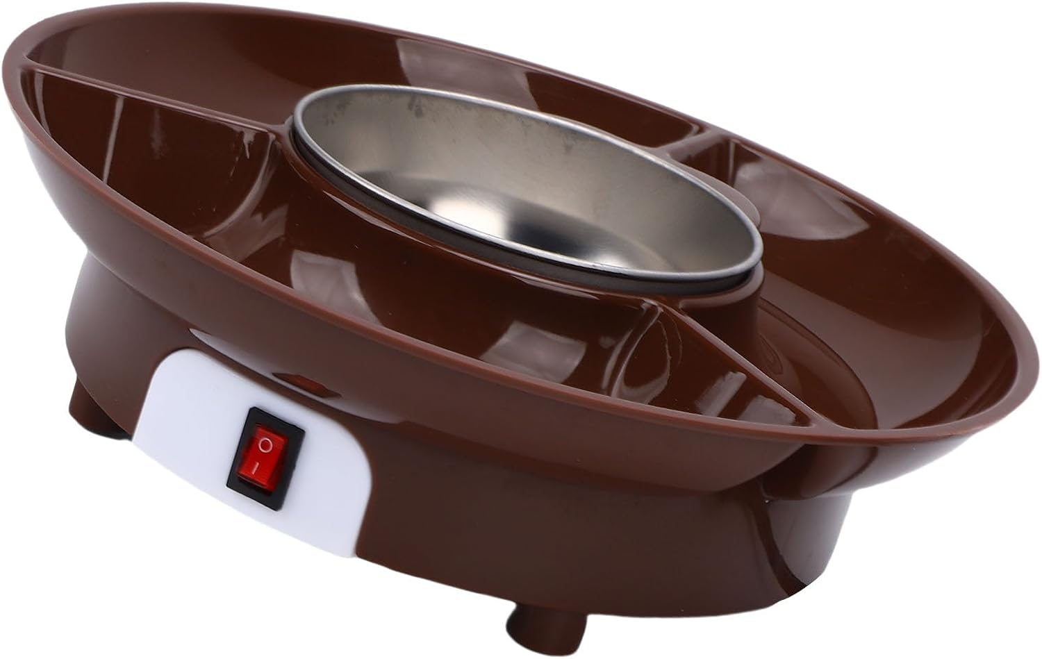 Chocolate Fondue Pot, Melting Chocolate Warmer with Detachable Bowl, Cheese Fondue Pot Electric Maker for Date Night House Warming Melting Parties (US Plug 110V)