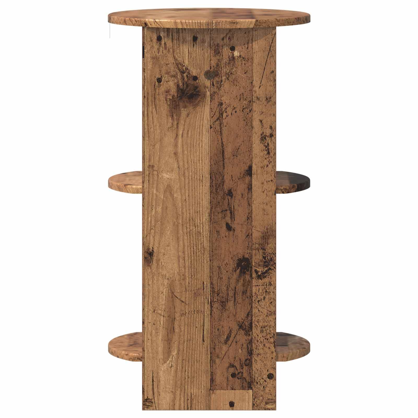 vidaXL Meuble d'appoint Bois Ancien 40 x 40 x 75 cm Bois d’ingénierie