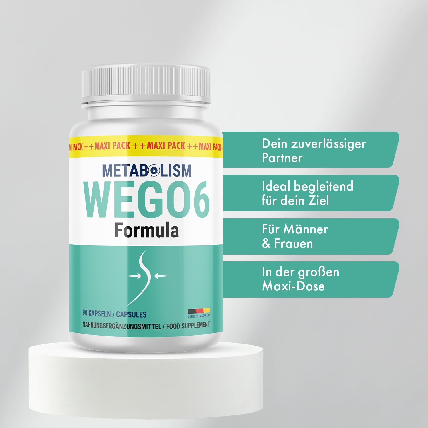 Metabo Wego6 Formula Kapseln | Mit Apfelessig | 90 Kapseln