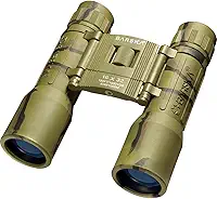 Barska Lucid View Binóculos compactos camuflados 16x32 para eventos ao ar livre, viagens, caça, trilhas