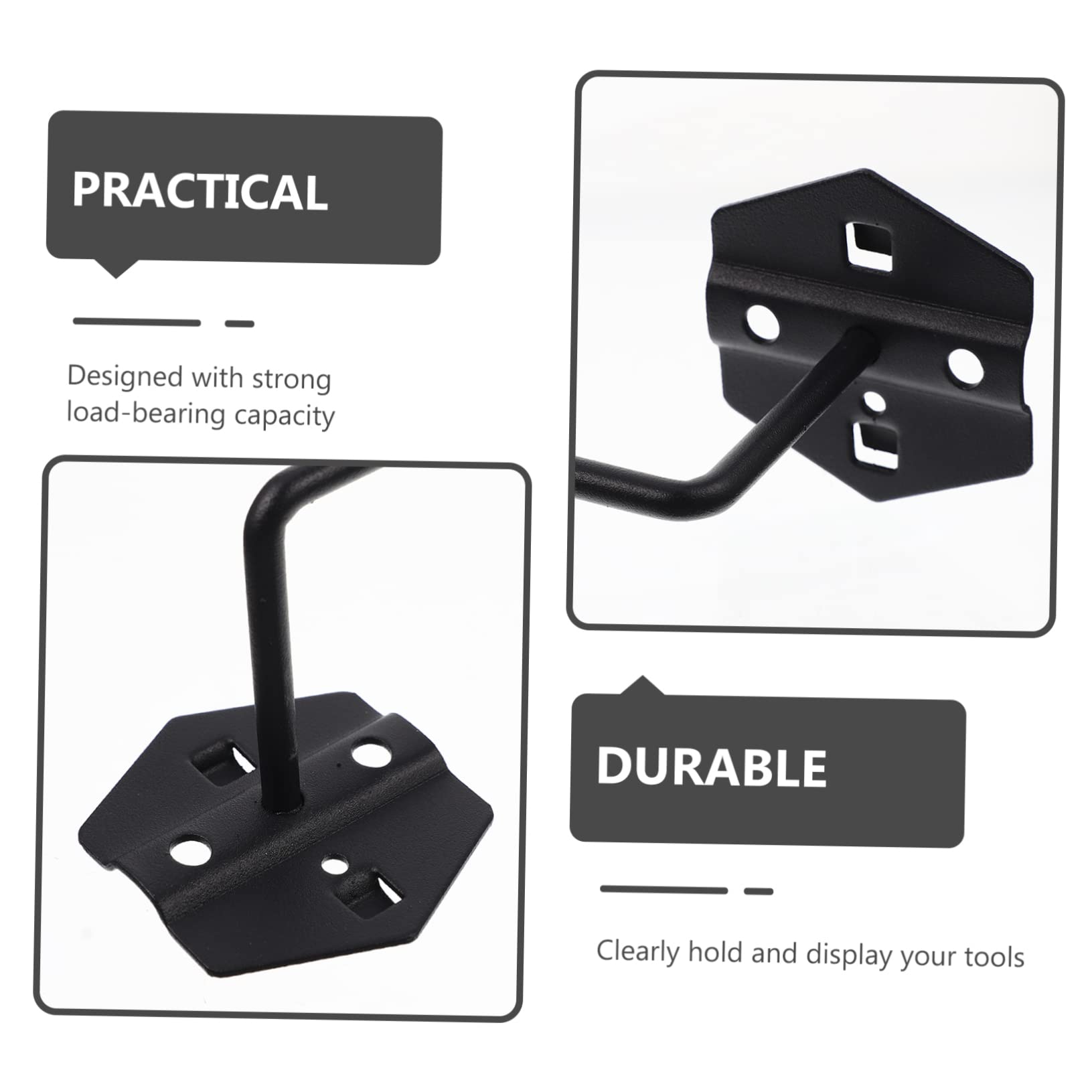 Unomor 2pcs Drawer Organizer Hooks Wall Mountable Storage for Hand Tools Home Workshop