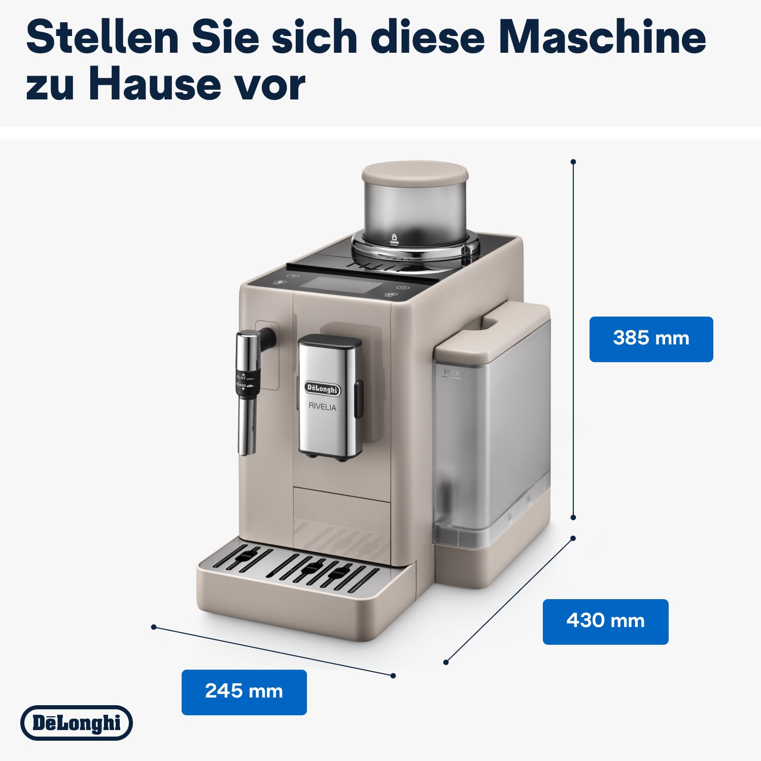 De'Longhi Rivelia EXAM440.35.BG Kaffeevollautomat mit Milchaufschäumdüse – Bild 8