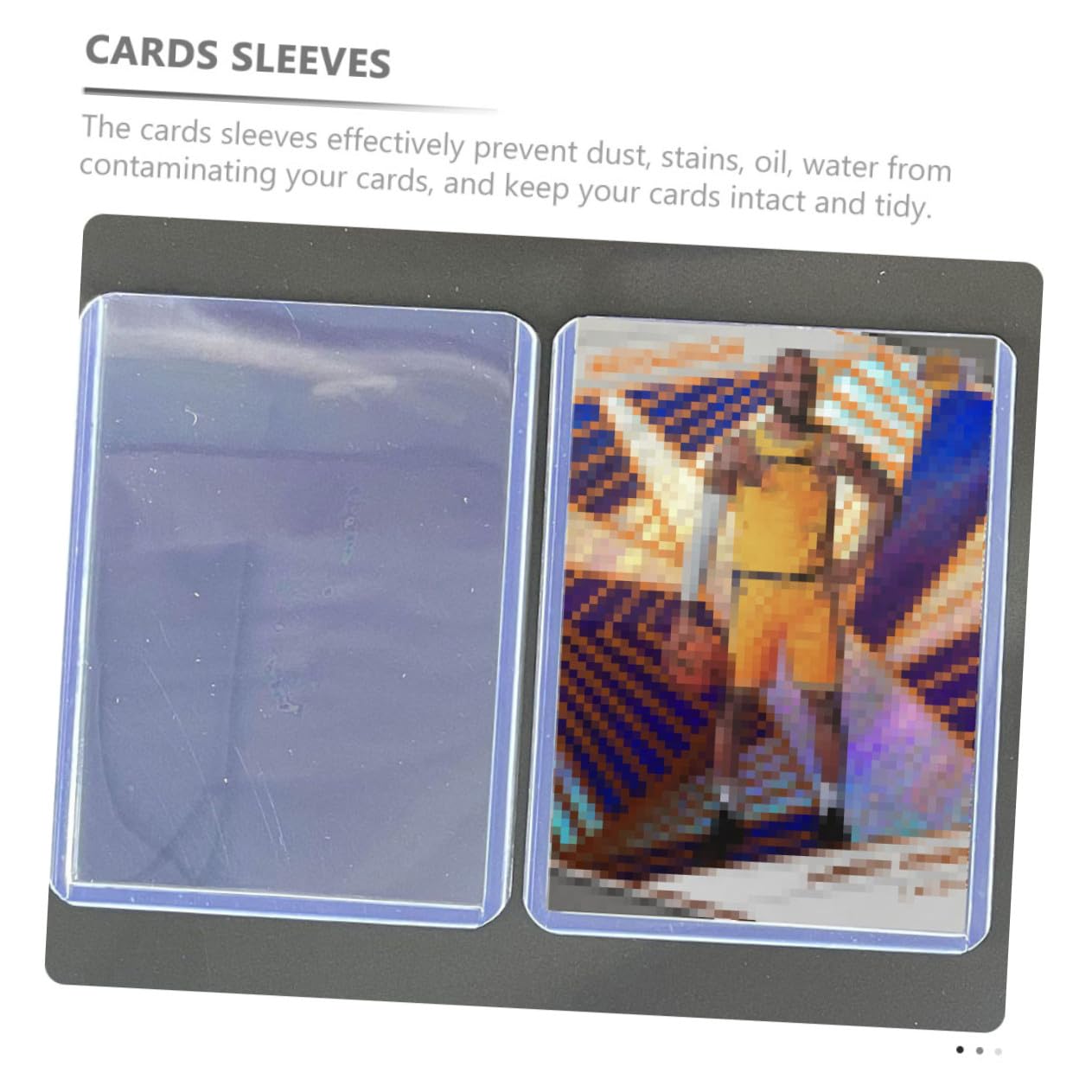 100 Stück Transparente Kartenhüllen Kratzfeste Schutzhüllen für Trading Cards Business Cards Sammelkarten Wasser Fettabweisend Geeignet für Spieler und Sammler