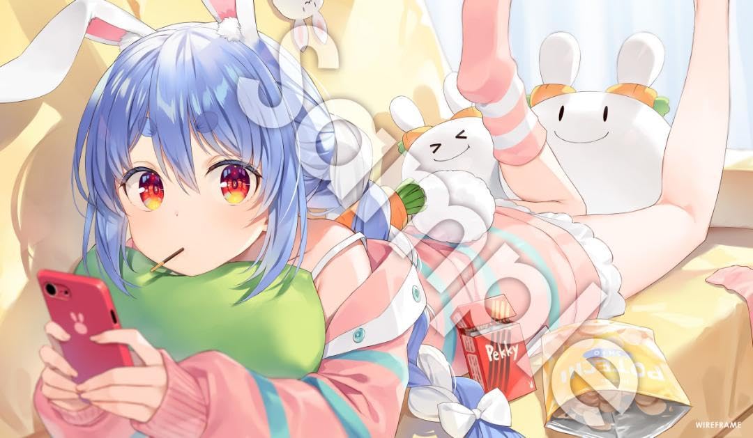兎田ぺこら プレイマット 公式記念グッズ 兎田ぺこら ホロライブ 4周年記念グッズ プレイマット ラバー