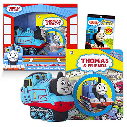 Thomas And Friends Search And Snuggle Book Bundle - Thomas And Friends Travel Activity Book For Kids | Thomas Activity Book With 200+ Stickers And More (Thomas And Friends Learning).