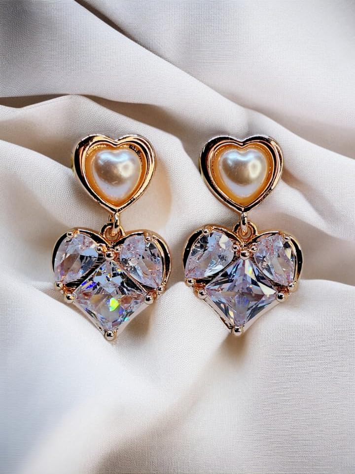 Traditional Pearls Beaded Dangle Earring For Women-|J,16,Earrings_Black,C-picture-49