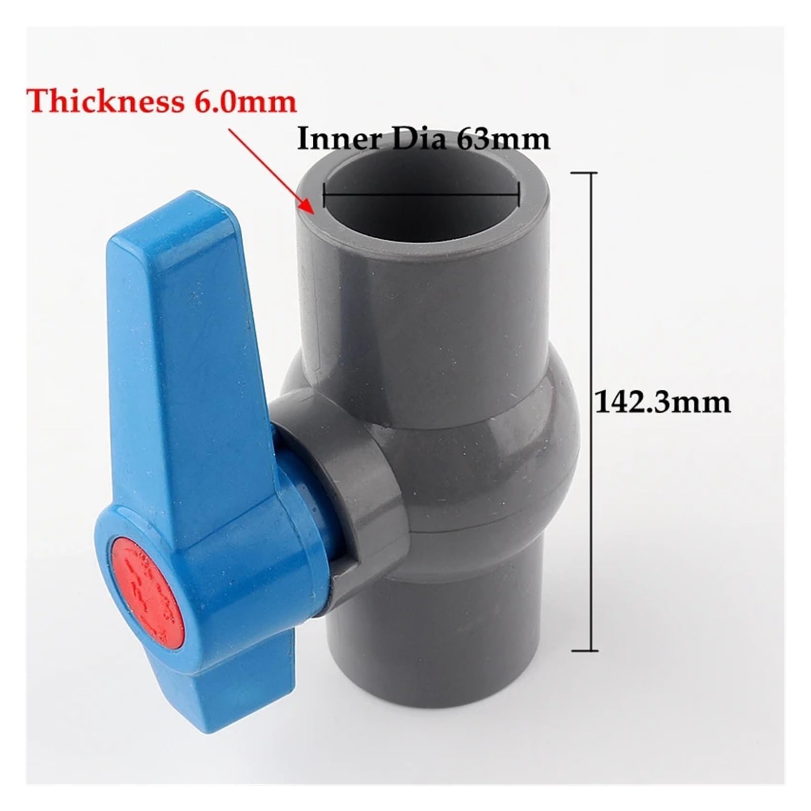 ID 20/25/32/40/50/63mm Tubo in PVC Valvole a sfera Sistema di irrigazione dell'acqua Tubo di drenaggio Valvola rapida Raccordi for tubi dell'acqua