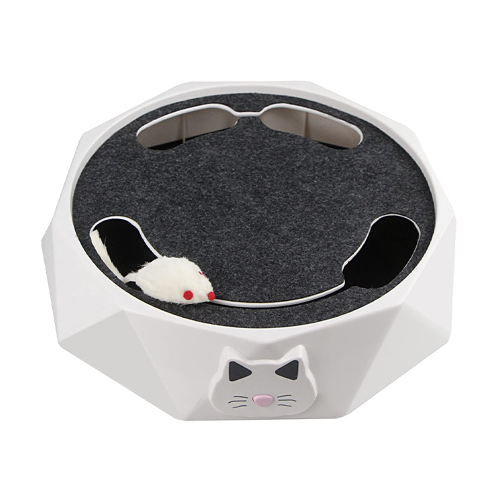 Juguete Interactivo para Gatos, Juguetes Eléctricos para Gatos, Rompecabezas Automático Ajustable De 2 Velocidades para Atrapar Ratones, Juguete para Gatos para Suministros para Mascotas