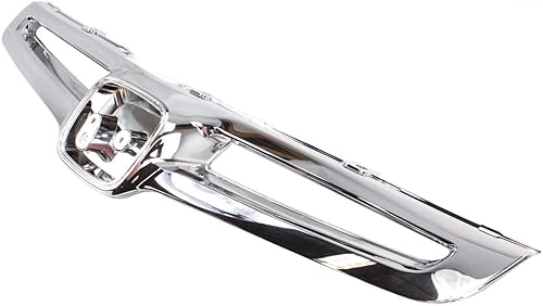 Miniatura 2 de FITRITE AUTO PARTS Nueva parrilla para Honda Accord Sedán 2003-2005, hecha de plástico, diseño de repuesto cromado HO1200158 71121SDAA00