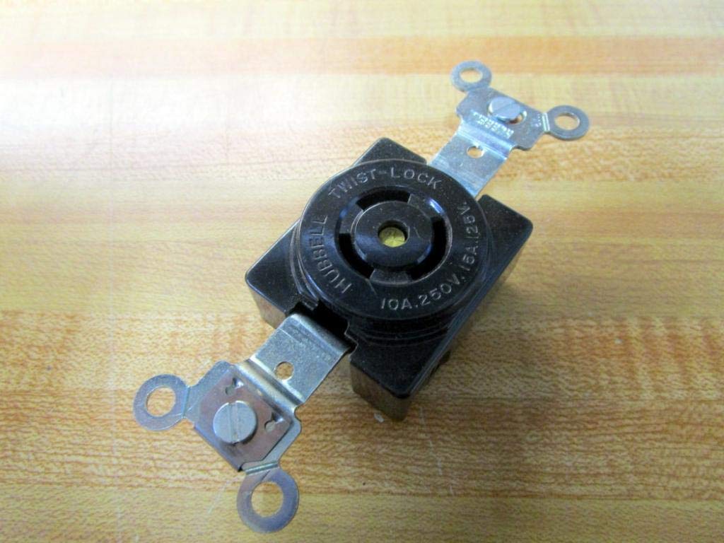 BRYANT 7582G TWISHT Lock, 250V, 125V OR 10AMP, Pole 3WATT, 15AMP, REEPTACLE
