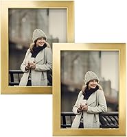 Vista 50 de Renditions Gallery - Set de 2 marcos de fotos de 4 x 6 pulgadas, estilo moderno de alta gama, hechos de madera maciza y vidrio de alta definición