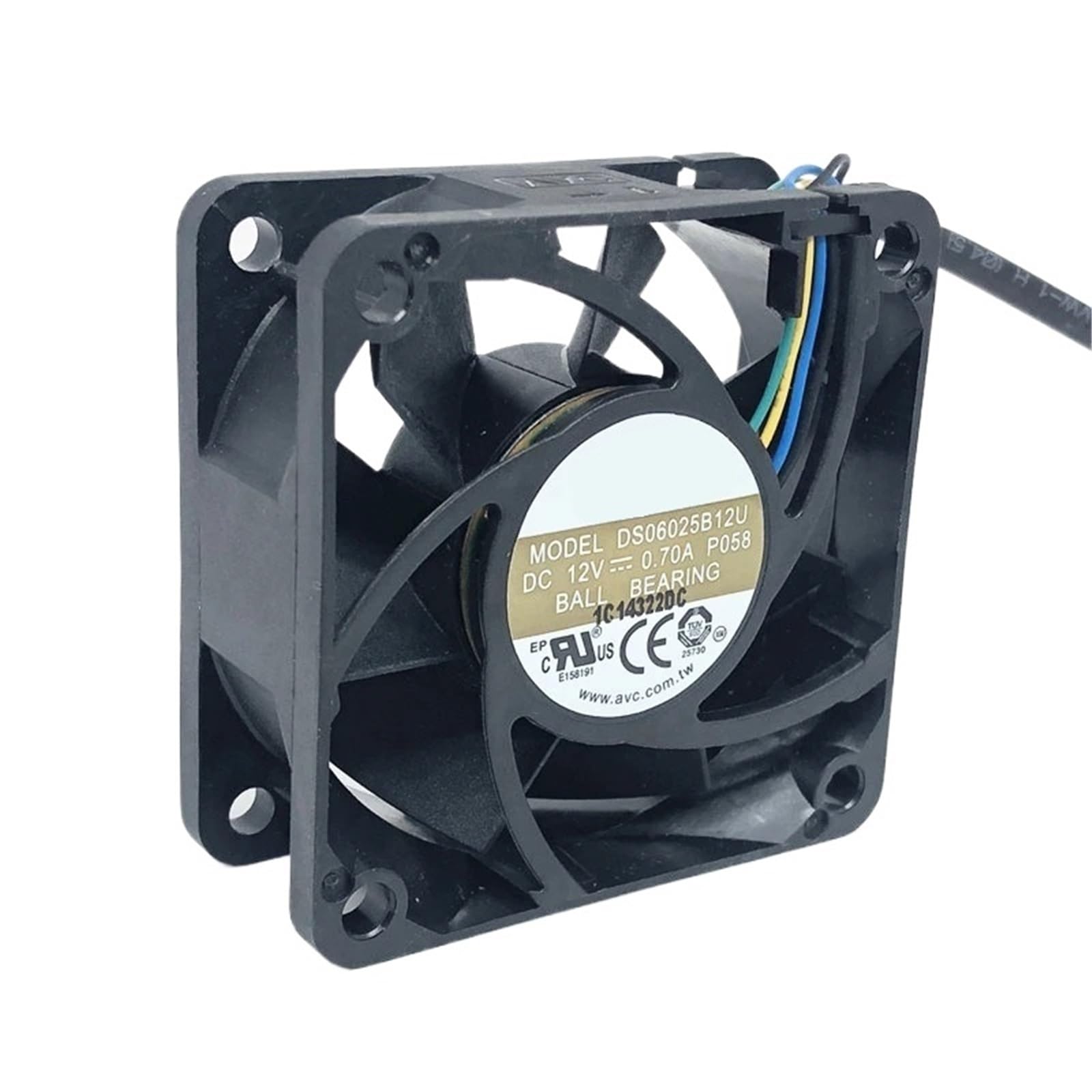 ventilateur de refroidissement, Modèle de ventilateurs refroidissement : DS06025B12U(ORIGINAL 4PIN-NO RGB)