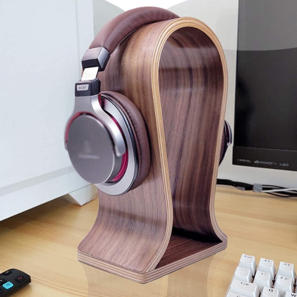 Supporto Cuffie Gaming Supporto per Cuffie in Legno Supporto per Cuffie da Gioco Supporto per Cuffie Gancio Adatto A Quasi Tutte Le Cuffie Liscio Comodo Gancio per Cuffie Universale