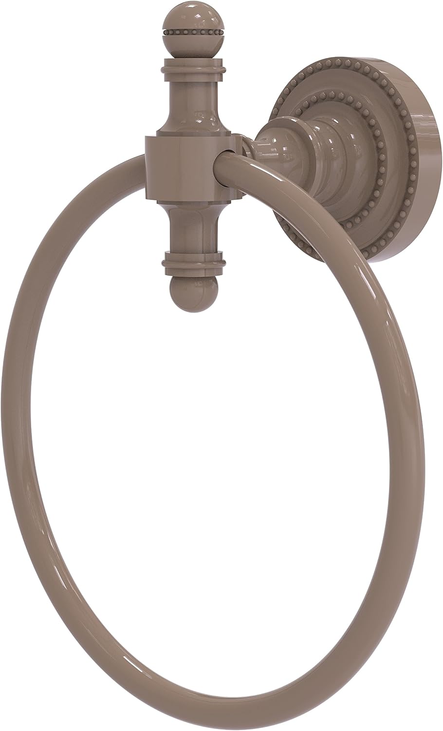 Allied Brass RD-16-FTB Retro Dot Collection Towel Ring, Flat Troll Blue