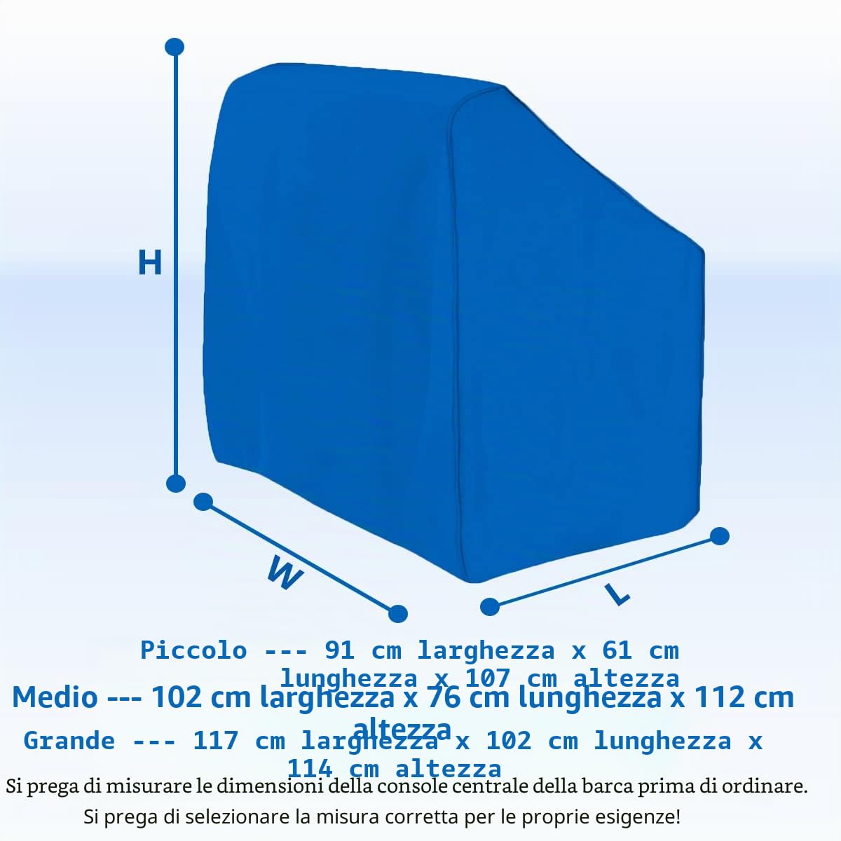 Copertura per console centrale per barche, impermeabile, impermeabile 600D, impermeabile, in tela di poliestere di grado marino (M)