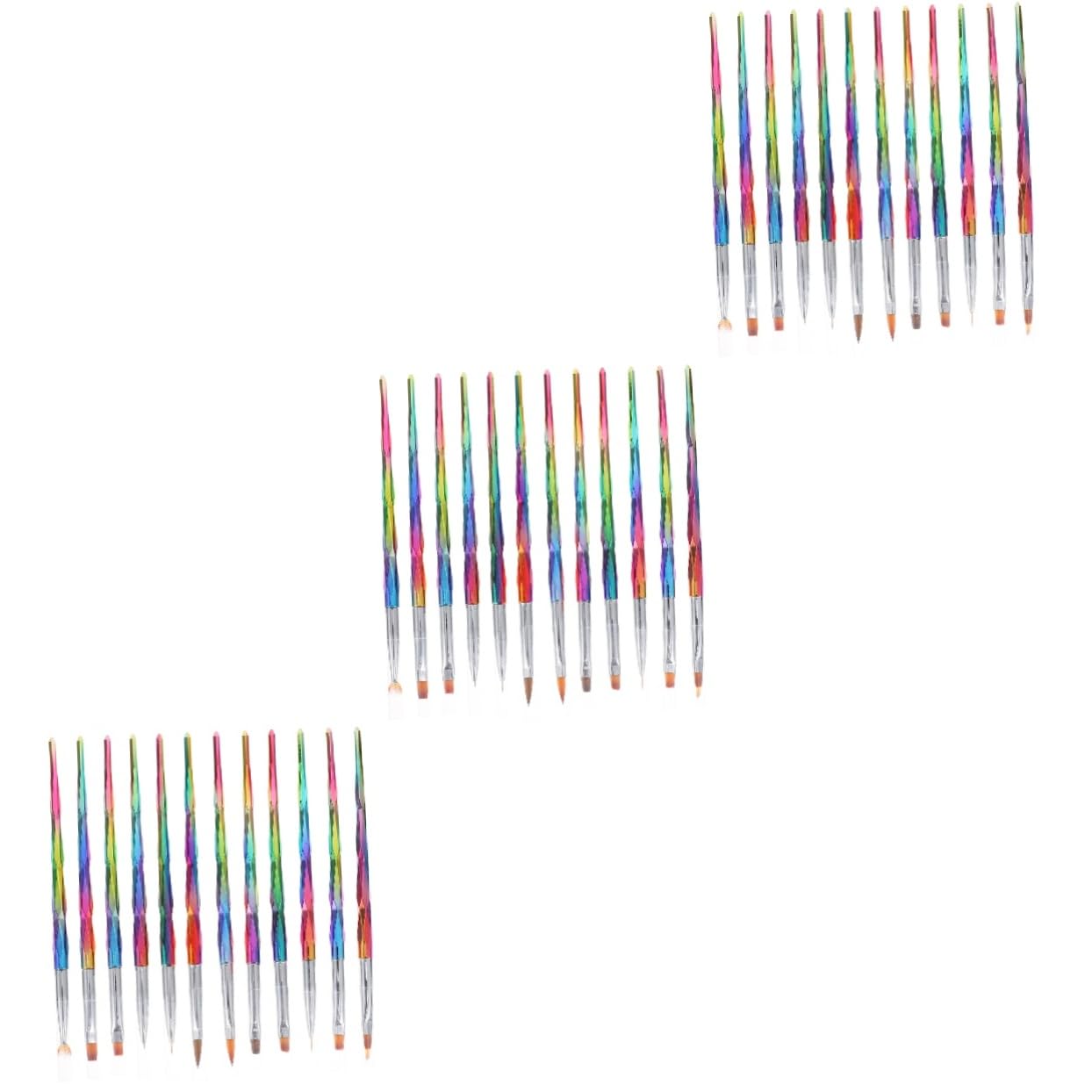 Healeved 36pièces Pinceaux à Pour Manucure Et Nail Art Outils De Dessin Pour Salons Et