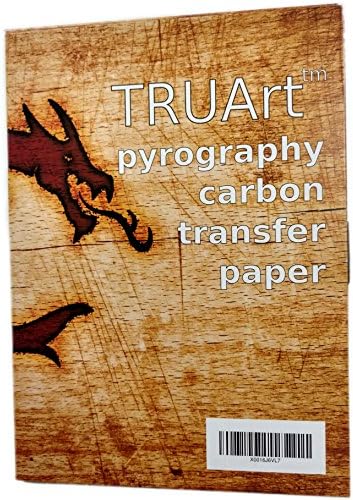 TRUArt Two Sided Carbon Transfer Blue Tracing Paper for Woodworking and Transferring or Mirroring Wood Burning Patterns - 100 Sheets (Blue)