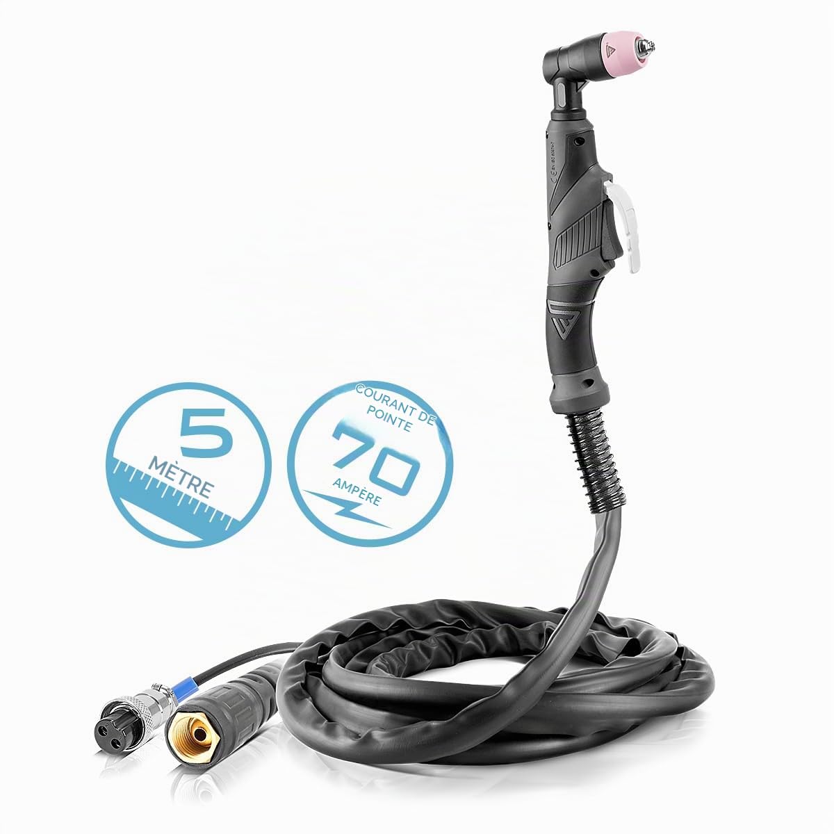 STAHLWERK Torche à plasma AG-60 SG-55 avec un tuyau de 5 mètres Découpeuse à plasma jusqu'à 70A Équipement de soudage Accessoires d'origine