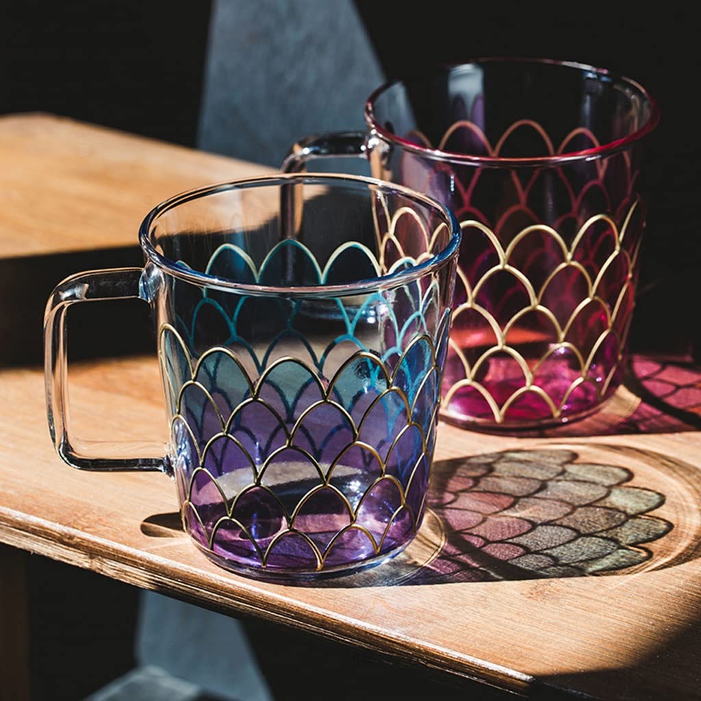 Becher mit einer Glastasse Kreativer Becher Trinkbecher Haushalt Milch Frühstück Tasse Büro Kaffeetasse Kaffeetasse (Farbe: Grau)