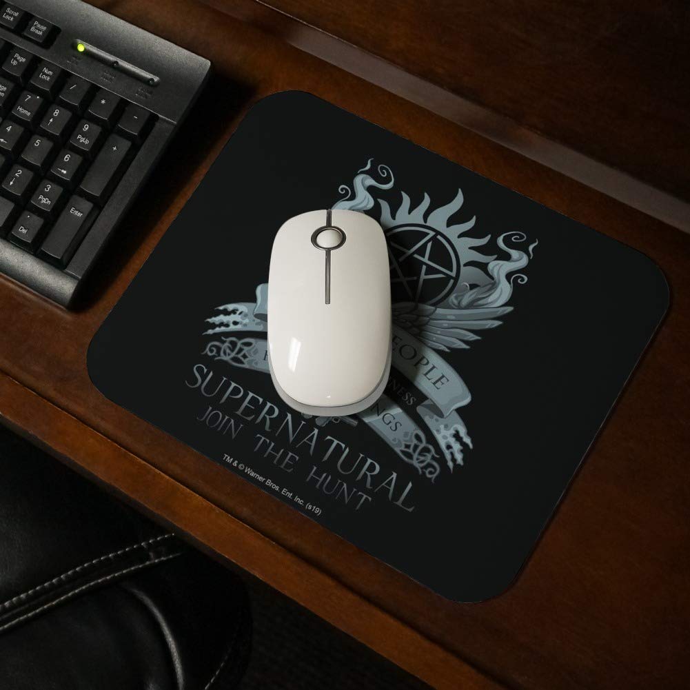 Supernatural Saving People Hunting Things Low Profile Thin Rubber Mouse Pad Mousepad